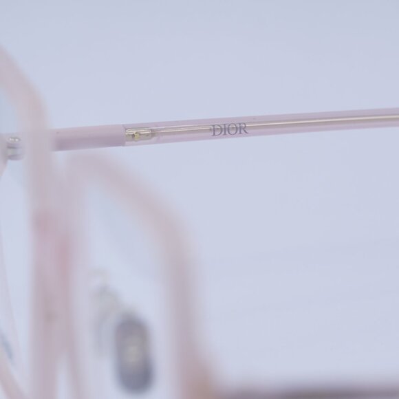Dior MINI CD O S7F 4000 Eyeglasses Shiny Pink 55mm Square Frame - Picture 8 of 10